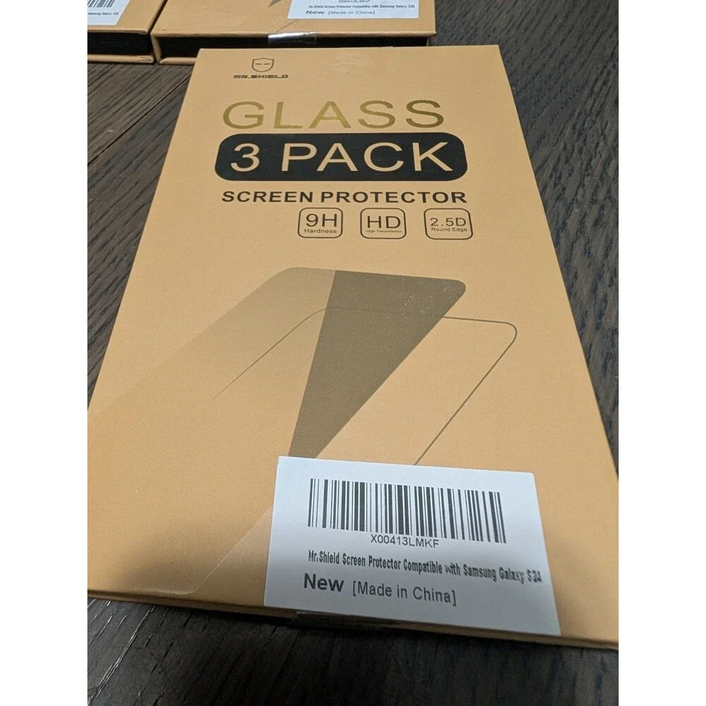 Mr. Shield 12 Screen Protectors For Samsung S24 (3 Pack X 4) Tempered Glass NEW